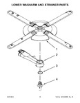 Diagram for 09 - Lower Washarm And Strainer Parts