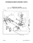 Diagram for 06 - W10608838 Burner Assembly Parts