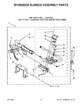 Diagram for 06 - W10608838 Burner Assembly Parts