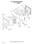 Diagram for 07 - 30`` Oven Door Parts
