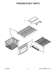 Diagram for 08 - Freezer Shelf Parts