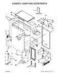 Diagram for 02 - Cabinet Liner And Door Parts