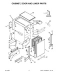 Diagram for 02 - Cabinet, Door And Liner Parts