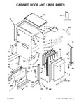 Diagram for 02 - Cabinet, Door And Liner Parts