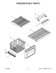 Diagram for 08 - Freezer Shelf Parts