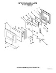 Diagram for 08 - 18`` Oven Door Parts