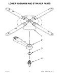 Diagram for 11 - Lower Washarm And Strainer Parts