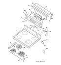 Diagram for 1 - Control Panel & Cooktop