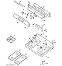 Diagram for 2 - Control Panel & Cooktop