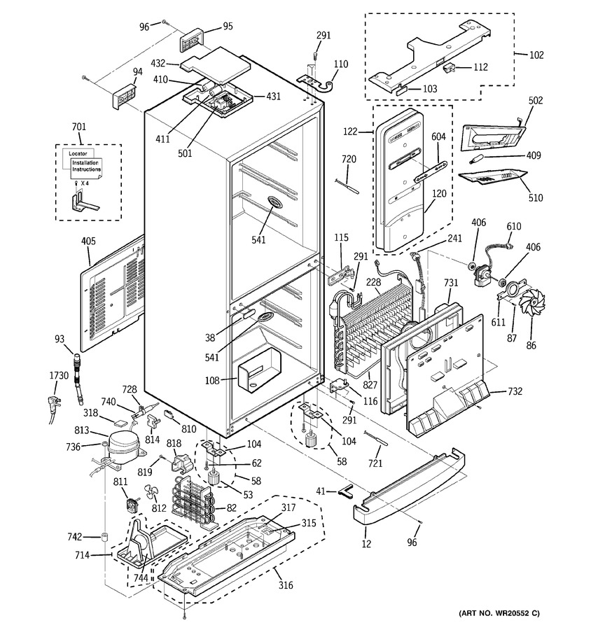 Fridge Ge Refrigerator Parts Diagram | Reviewmotors.co