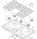Diagram for 1 - Control Panel & Cooktop