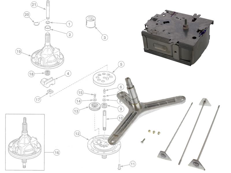 Image of Speed Queen Appliance Part Parts